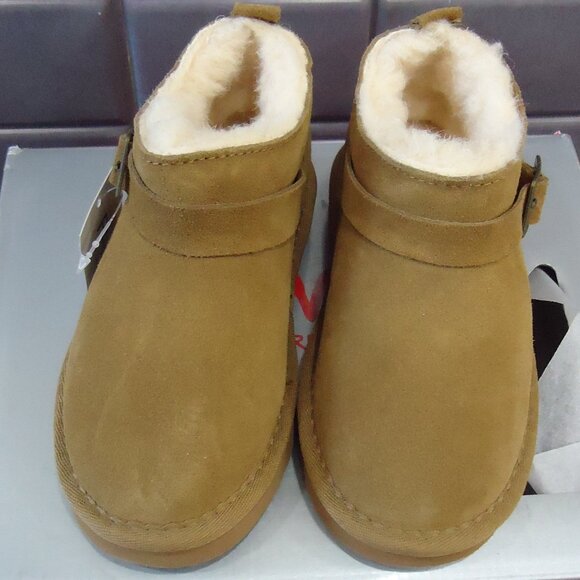 NIB. SIZE 10(toddler kids). Pawz by Bearpaw Amy kids genuine suede bootie boots. - Picture 3 of 12